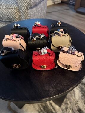 Fashion Jewelry Petite Mini Crossbody Bags in Black, Red, Pink, and Cream